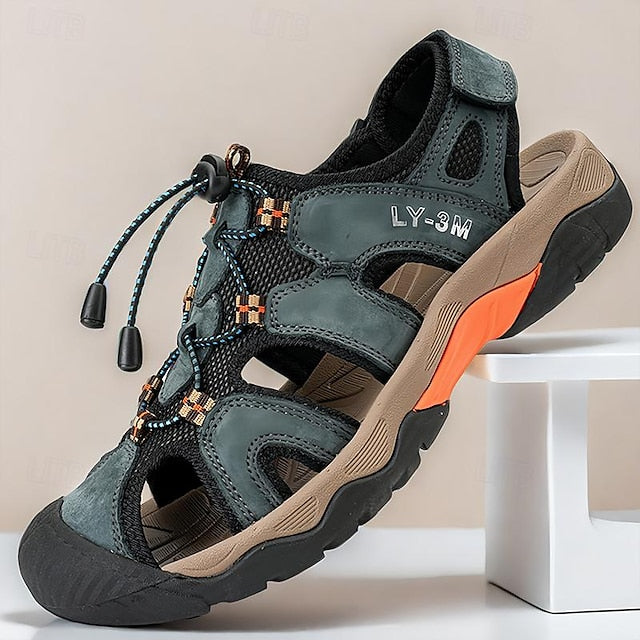 Men's Breathable Hiking Sandals with Adjustable Straps and Non-Slip Sole - Tyler Wear