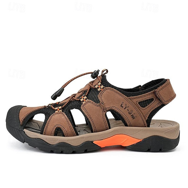 Men's Breathable Hiking Sandals with Adjustable Straps and Non-Slip Sole - Tyler Wear